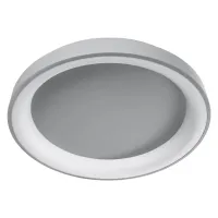 GLOBOSTAR® SALEM 61238 Μοντέρνο Φωτιστικό Οροφής LED 105W 12075lm 120° AC 220-240V IP20 Ρυθμιζόμενο Λευκό CCT με Χειριστήριο από 2700K έως 6000K Dimmable - Lumileds SMD Chip - Γκρι - Μ60 x Π60 x Υ9.5cm - 3 Χρόνια Εγγύηση