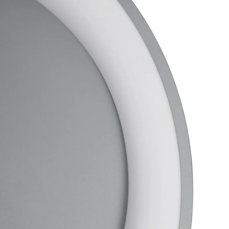 GLOBOSTAR® SALEM 61238 Μοντέρνο Φωτιστικό Οροφής LED 105W 12075lm 120° AC 220-240V IP20 Ρυθμιζόμενο Λευκό CCT με Χειριστήριο από 2700K έως 6000K Dimmable - Lumileds SMD Chip - Γκρι - Μ60 x Π60 x Υ9.5cm - 3 Χρόνια Εγγύηση
