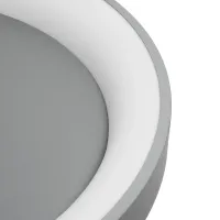 GLOBOSTAR® SALEM 61238 Μοντέρνο Φωτιστικό Οροφής LED 105W 12075lm 120° AC 220-240V IP20 Ρυθμιζόμενο Λευκό CCT με Χειριστήριο από 2700K έως 6000K Dimmable - Lumileds SMD Chip - Γκρι - Μ60 x Π60 x Υ9.5cm - 3 Χρόνια Εγγύηση