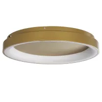 GLOBOSTAR® SALEM 61239 Μοντέρνο Φωτιστικό Οροφής LED 105W 12075lm 120° AC 220-240V IP20 Ρυθμιζόμενο Λευκό CCT με Χειριστήριο από 2700K έως 6000K Dimmable - Lumileds SMD Chip - Χρυσό - Μ60 x Π60 x Υ9.5cm - 3 Χρόνια Εγγύηση