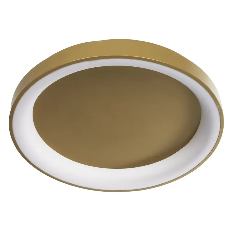 GLOBOSTAR® SALEM 61239 Μοντέρνο Φωτιστικό Οροφής LED 105W 12075lm 120° AC 220-240V IP20 Ρυθμιζόμενο Λευκό CCT με Χειριστήριο από 2700K έως 6000K Dimmable - Lumileds SMD Chip - Χρυσό - Μ60 x Π60 x Υ9.5cm - 3 Χρόνια Εγγύηση