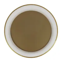 GLOBOSTAR® SALEM 61239 Μοντέρνο Φωτιστικό Οροφής LED 105W 12075lm 120° AC 220-240V IP20 Ρυθμιζόμενο Λευκό CCT με Χειριστήριο από 2700K έως 6000K Dimmable - Lumileds SMD Chip - Χρυσό - Μ60 x Π60 x Υ9.5cm - 3 Χρόνια Εγγύηση
