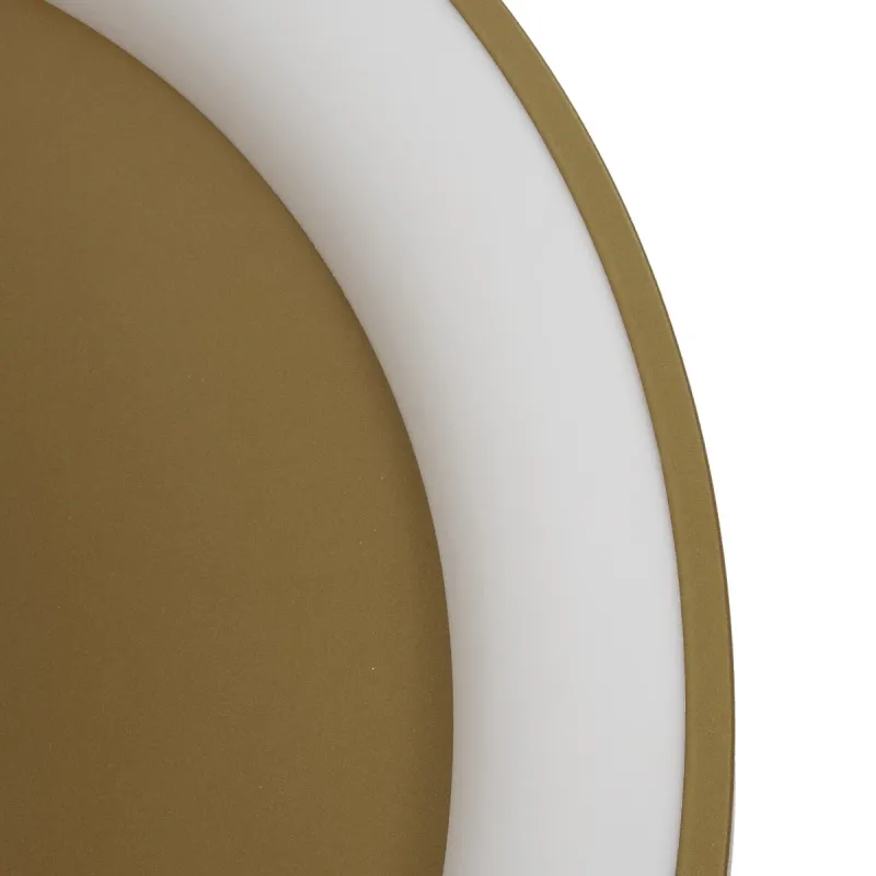 GLOBOSTAR® SALEM 61239 Μοντέρνο Φωτιστικό Οροφής LED 105W 12075lm 120° AC 220-240V IP20 Ρυθμιζόμενο Λευκό CCT με Χειριστήριο από 2700K έως 6000K Dimmable - Lumileds SMD Chip - Χρυσό - Μ60 x Π60 x Υ9.5cm - 3 Χρόνια Εγγύηση