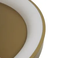 GLOBOSTAR® SALEM 61239 Μοντέρνο Φωτιστικό Οροφής LED 105W 12075lm 120° AC 220-240V IP20 Ρυθμιζόμενο Λευκό CCT με Χειριστήριο από 2700K έως 6000K Dimmable - Lumileds SMD Chip - Χρυσό - Μ60 x Π60 x Υ9.5cm - 3 Χρόνια Εγγύηση