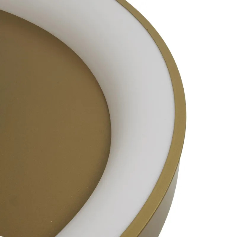GLOBOSTAR® SALEM 61239 Μοντέρνο Φωτιστικό Οροφής LED 105W 12075lm 120° AC 220-240V IP20 Ρυθμιζόμενο Λευκό CCT με Χειριστήριο από 2700K έως 6000K Dimmable - Lumileds SMD Chip - Χρυσό - Μ60 x Π60 x Υ9.5cm - 3 Χρόνια Εγγύηση