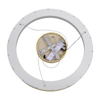 GLOBOSTAR® SALEM 61247 Μοντέρνο Κρεμαστό Φωτιστικό Οροφής LED 105W 12075lm 120° AC 220-240V IP20 Ρυθμιζόμενο Λευκό CCT με Χειριστήριο από 2700K έως 6000K Dimmable - Lumileds SMD Chip - Χρυσό - Μ60 x Π60 x Υ6cm - 3 Χρόνια Εγγύηση