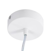 GLOBOSTAR® BARON 61252 Μοντέρνο Κρεμαστό Φωτιστικό Οροφής LED 12W 1440lm 120° AC 220-240V IP20 Ρυθμιζόμενο Λευκό CCT με On/Off 2700K/4500K/6000K - Lumileds SMD Chip - Λευκό Ματ - Μ25 x Π25 x Υ8cm - 3 Χρόνια Εγγύηση