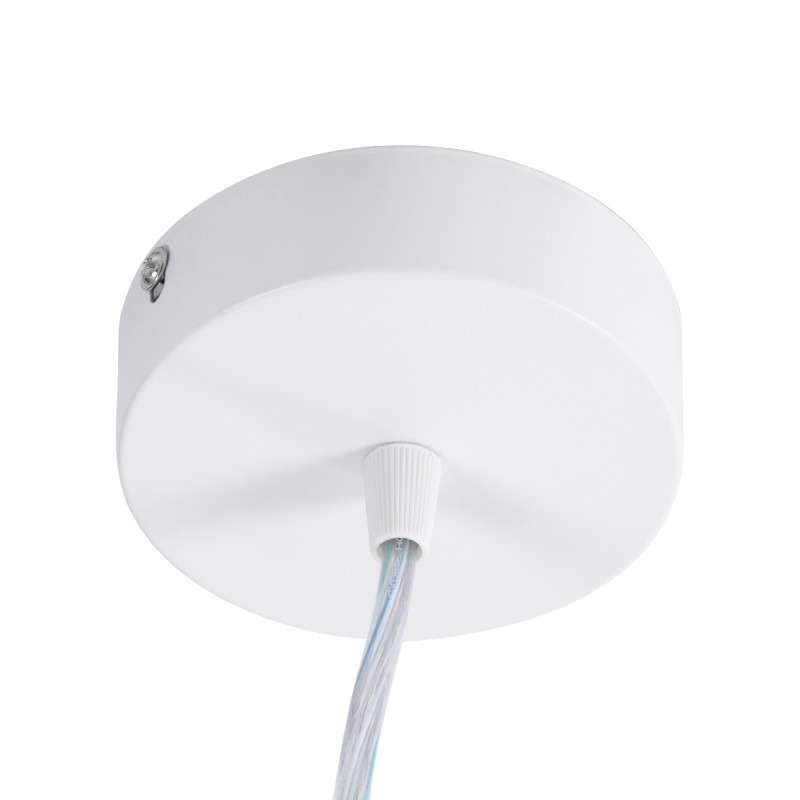 GLOBOSTAR® BARON 61252 Μοντέρνο Κρεμαστό Φωτιστικό Οροφής LED 12W 1440lm 120° AC 220-240V IP20 Ρυθμιζόμενο Λευκό CCT με On/Off 2700K/4500K/6000K - Lumileds SMD Chip - Λευκό Ματ - Μ25 x Π25 x Υ8cm - 3 Χρόνια Εγγύηση
