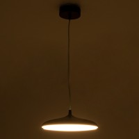 GLOBOSTAR® BARON 61253 Μοντέρνο Κρεμαστό Φωτιστικό Οροφής LED 12W 1440lm 120° AC 220-240V IP20 Ρυθμιζόμενο Λευκό CCT με On/Off 2700K/4500K/6000K - Lumileds SMD Chip - Ροζ Χρυσό - Μ25 x Π25 x Υ8cm - 3 Χρόνια Εγγύηση