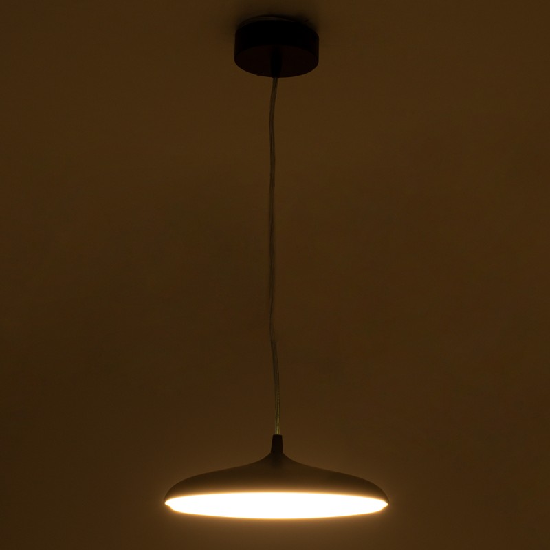 GLOBOSTAR® BARON 61253 Μοντέρνο Κρεμαστό Φωτιστικό Οροφής LED 12W 1440lm 120° AC 220-240V IP20 Ρυθμιζόμενο Λευκό CCT με On/Off 2700K/4500K/6000K - Lumileds SMD Chip - Ροζ Χρυσό - Μ25 x Π25 x Υ8cm - 3 Χρόνια Εγγύηση