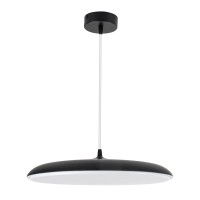 GLOBOSTAR® BARON 61254 Μοντέρνο Κρεμαστό Φωτιστικό Οροφής LED 24W 2880lm 120° AC 220-240V IP20 Ρυθμιζόμενο Λευκό CCT με On/Off 2700K/4500K/6000K - Lumileds SMD Chip - Μαύρο Ματ - Μ40 x Π40 x Υ10cm - 3 Χρόνια Εγγύηση
