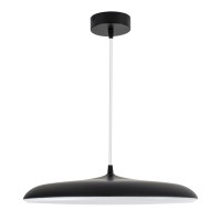 GLOBOSTAR® BARON 61254 Μοντέρνο Κρεμαστό Φωτιστικό Οροφής LED 24W 2880lm 120° AC 220-240V IP20 Ρυθμιζόμενο Λευκό CCT με On/Off 2700K/4500K/6000K - Lumileds SMD Chip - Μαύρο Ματ - Μ40 x Π40 x Υ10cm - 3 Χρόνια Εγγύηση
