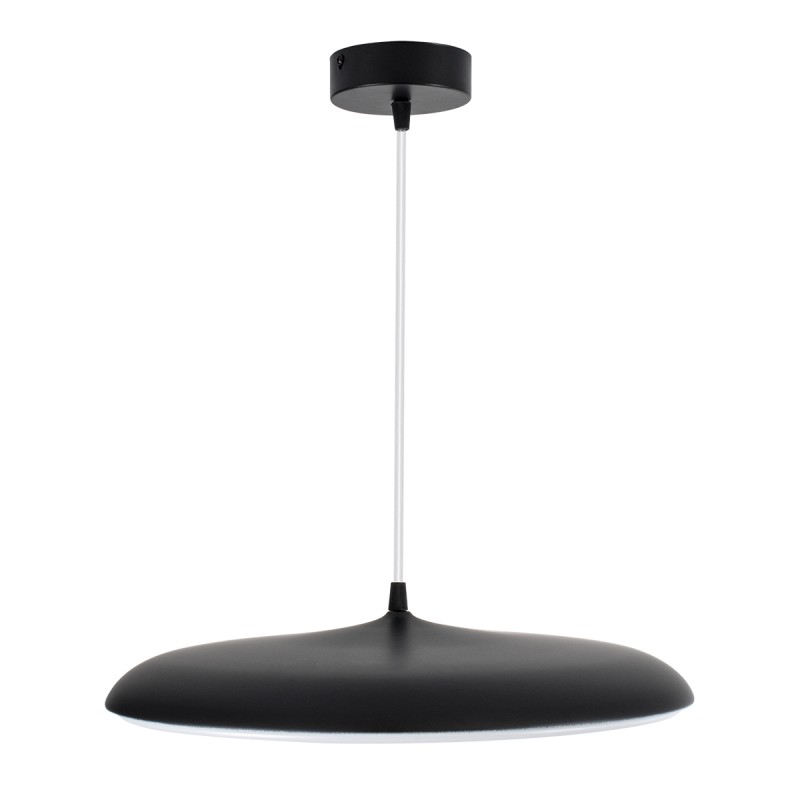GLOBOSTAR® BARON 61254 Μοντέρνο Κρεμαστό Φωτιστικό Οροφής LED 24W 2880lm 120° AC 220-240V IP20 Ρυθμιζόμενο Λευκό CCT με On/Off 2700K/4500K/6000K - Lumileds SMD Chip - Μαύρο Ματ - Μ40 x Π40 x Υ10cm - 3 Χρόνια Εγγύηση