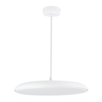 GLOBOSTAR® BARON 61255 Μοντέρνο Κρεμαστό Φωτιστικό Οροφής LED 24W 2880lm 120° AC 220-240V IP20 Ρυθμιζόμενο Λευκό CCT με On/Off 2700K/4500K/6000K - Lumileds SMD Chip - Λευκό Ματ - Μ40 x Π40 x Υ10cm - 3 Χρόνια Εγγύηση