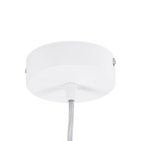 GLOBOSTAR® BARON 61255 Μοντέρνο Κρεμαστό Φωτιστικό Οροφής LED 24W 2880lm 120° AC 220-240V IP20 Ρυθμιζόμενο Λευκό CCT με On/Off 2700K/4500K/6000K - Lumileds SMD Chip - Λευκό Ματ - Μ40 x Π40 x Υ10cm - 3 Χρόνια Εγγύηση