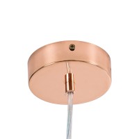 GLOBOSTAR® BARON 61256 Μοντέρνο Κρεμαστό Φωτιστικό Οροφής LED 24W 2880lm 120° AC 220-240V IP20 Ρυθμιζόμενο Λευκό CCT με On/Off 2700K/4500K/6000K - Lumileds SMD Chip - Ροζ Χρυσό - Μ40 x Π40 x Υ10cm - 3 Χρόνια Εγγύηση