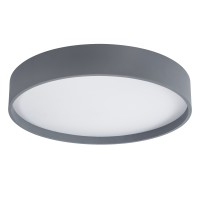 GLOBOSTAR® NARNIA 61260 Μοντέρνο Φωτιστικό Οροφής LED 100W 11500lm 120° AC 220-240V IP20 Ρυθμιζόμενο Λευκό CCT με Χειριστήριο από 2700K έως 6000K Dimmable - Lumileds SMD Chip - Γκρι Ματ - Μ60 x Π60 x Υ10cm - 3 Χρόνια Εγγύηση