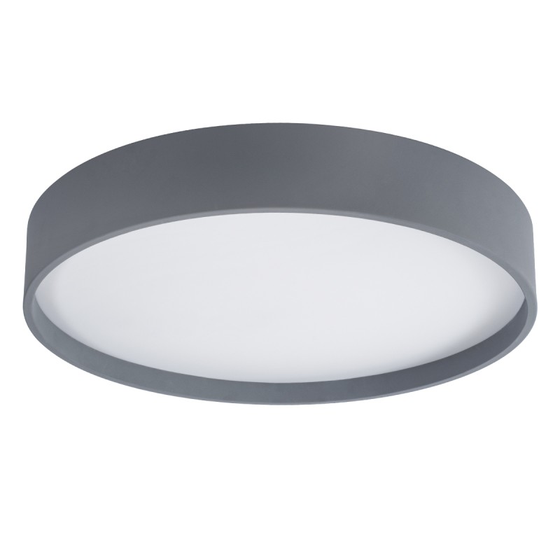 GLOBOSTAR® NARNIA 61260 Μοντέρνο Φωτιστικό Οροφής LED 100W 11500lm 120° AC 220-240V IP20 Ρυθμιζόμενο Λευκό CCT με Χειριστήριο από 2700K έως 6000K Dimmable - Lumileds SMD Chip - Γκρι Ματ - Μ60 x Π60 x Υ10cm - 3 Χρόνια Εγγύηση