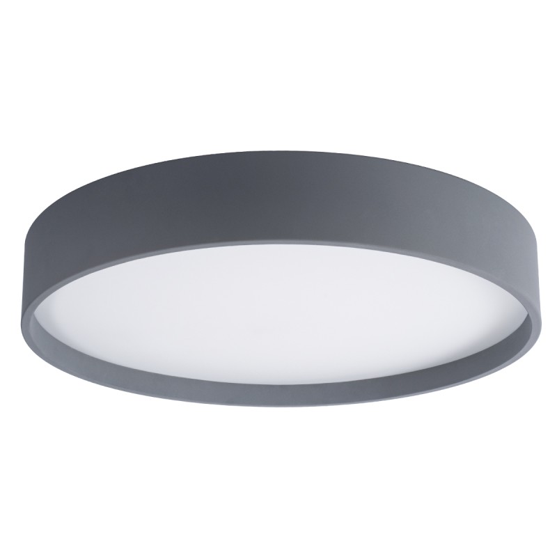 GLOBOSTAR® NARNIA 61260 Μοντέρνο Φωτιστικό Οροφής LED 100W 11500lm 120° AC 220-240V IP20 Ρυθμιζόμενο Λευκό CCT με Χειριστήριο από 2700K έως 6000K Dimmable - Lumileds SMD Chip - Γκρι Ματ - Μ60 x Π60 x Υ10cm - 3 Χρόνια Εγγύηση