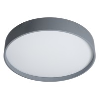 GLOBOSTAR® NARNIA 61260 Μοντέρνο Φωτιστικό Οροφής LED 100W 11500lm 120° AC 220-240V IP20 Ρυθμιζόμενο Λευκό CCT με Χειριστήριο από 2700K έως 6000K Dimmable - Lumileds SMD Chip - Γκρι Ματ - Μ60 x Π60 x Υ10cm - 3 Χρόνια Εγγύηση