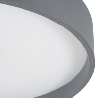 GLOBOSTAR® NARNIA 61260 Μοντέρνο Φωτιστικό Οροφής LED 100W 11500lm 120° AC 220-240V IP20 Ρυθμιζόμενο Λευκό CCT με Χειριστήριο από 2700K έως 6000K Dimmable - Lumileds SMD Chip - Γκρι Ματ - Μ60 x Π60 x Υ10cm - 3 Χρόνια Εγγύηση