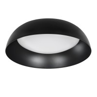 GLOBOSTAR® ANATOLIA 61261 Μοντέρνο Φωτιστικό Οροφής LED 60W 6900lm 120° AC 220-240V IP20 Ρυθμιζόμενο Λευκό CCT με Χειριστήριο από 2700K έως 6000K Dimmable - Lumileds SMD Chip - Μαύρο Ματ - Μ43 x Π43 x Υ11cm - 3 Χρόνια Εγγύηση