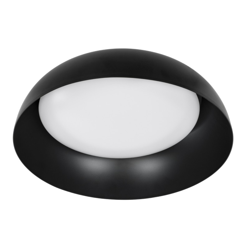 GLOBOSTAR® ANATOLIA 61261 Μοντέρνο Φωτιστικό Οροφής LED 60W 6900lm 120° AC 220-240V IP20 Ρυθμιζόμενο Λευκό CCT με Χειριστήριο από 2700K έως 6000K Dimmable - Lumileds SMD Chip - Μαύρο Ματ - Μ43 x Π43 x Υ11cm - 3 Χρόνια Εγγύηση