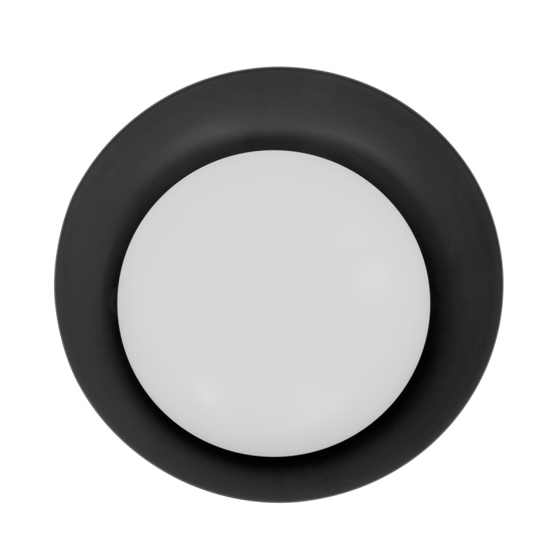 GLOBOSTAR® ANATOLIA 61261 Μοντέρνο Φωτιστικό Οροφής LED 60W 6900lm 120° AC 220-240V IP20 Ρυθμιζόμενο Λευκό CCT με Χειριστήριο από 2700K έως 6000K Dimmable - Lumileds SMD Chip - Μαύρο Ματ - Μ43 x Π43 x Υ11cm - 3 Χρόνια Εγγύηση