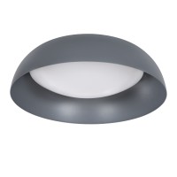 GLOBOSTAR® ANATOLIA 61262 Μοντέρνο Φωτιστικό Οροφής LED 60W 6900lm 120° AC 220-240V IP20 Ρυθμιζόμενο Λευκό CCT με Χειριστήριο από 2700K έως 6000K Dimmable - Lumileds SMD Chip - Γκρι - Μ43 x Π43 x Υ11cm - 3 Χρόνια Εγγύηση