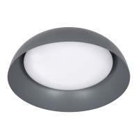 GLOBOSTAR® ANATOLIA 61262 Μοντέρνο Φωτιστικό Οροφής LED 60W 6900lm 120° AC 220-240V IP20 Ρυθμιζόμενο Λευκό CCT με Χειριστήριο από 2700K έως 6000K Dimmable - Lumileds SMD Chip - Γκρι - Μ43 x Π43 x Υ11cm - 3 Χρόνια Εγγύηση