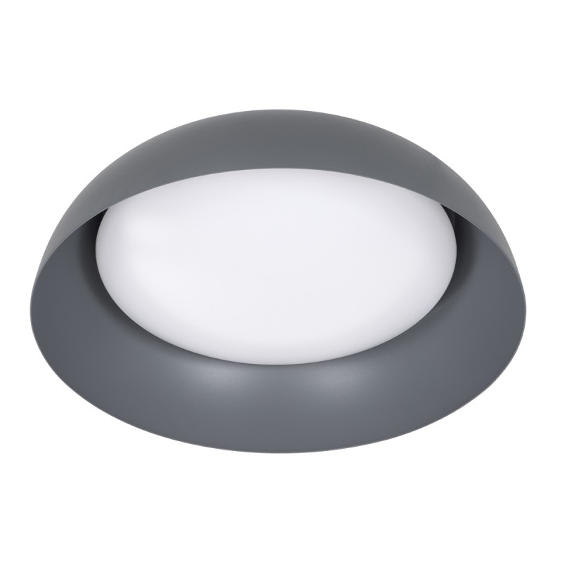 GLOBOSTAR® ANATOLIA 61262 Μοντέρνο Φωτιστικό Οροφής LED 60W 6900lm 120° AC 220-240V IP20 Ρυθμιζόμενο Λευκό CCT με Χειριστήριο από 2700K έως 6000K Dimmable - Lumileds SMD Chip - Γκρι - Μ43 x Π43 x Υ11cm - 3 Χρόνια Εγγύηση