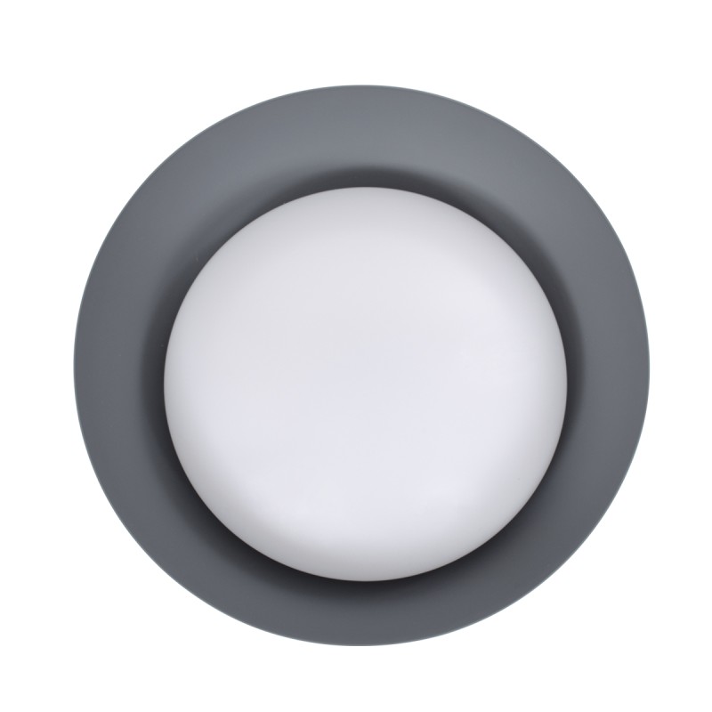 GLOBOSTAR® ANATOLIA 61262 Μοντέρνο Φωτιστικό Οροφής LED 60W 6900lm 120° AC 220-240V IP20 Ρυθμιζόμενο Λευκό CCT με Χειριστήριο από 2700K έως 6000K Dimmable - Lumileds SMD Chip - Γκρι - Μ43 x Π43 x Υ11cm - 3 Χρόνια Εγγύηση