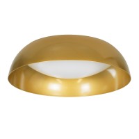 GLOBOSTAR® ANATOLIA 61263 Μοντέρνο Φωτιστικό Οροφής LED 60W 6900lm 120° AC 220-240V IP20 Ρυθμιζόμενο Λευκό CCT με Χειριστήριο από 2700K έως 6000K Dimmable - Lumileds SMD Chip - Χρυσό - Μ43 x Π43 x Υ11cm - 3 Χρόνια Εγγύηση