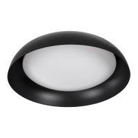 GLOBOSTAR® ANATOLIA 61264 Μοντέρνο Φωτιστικό Οροφής LED 75W 8625lm 120° AC 220-240V IP20 Ρυθμιζόμενο Λευκό CCT με Χειριστήριο από 2700K έως 6000K Dimmable - Lumileds SMD Chip - Μαύρο Ματ - Μ60 x Π60 x Υ13cm - 3 Χρόνια Εγγύηση