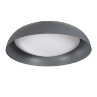GLOBOSTAR® ANATOLIA 61265 Μοντέρνο Φωτιστικό Οροφής LED 75W 8625lm 120° AC 220-240V IP20 Ρυθμιζόμενο Λευκό CCT με Χειριστήριο από 2700K έως 6000K Dimmable - Lumileds SMD Chip - Γκρι - Μ60 x Π60 x Υ13cm - 3 Χρόνια Εγγύηση