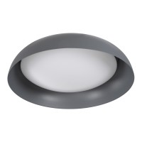 GLOBOSTAR® ANATOLIA 61265 Μοντέρνο Φωτιστικό Οροφής LED 75W 8625lm 120° AC 220-240V IP20 Ρυθμιζόμενο Λευκό CCT με Χειριστήριο από 2700K έως 6000K Dimmable - Lumileds SMD Chip - Γκρι - Μ60 x Π60 x Υ13cm - 3 Χρόνια Εγγύηση
