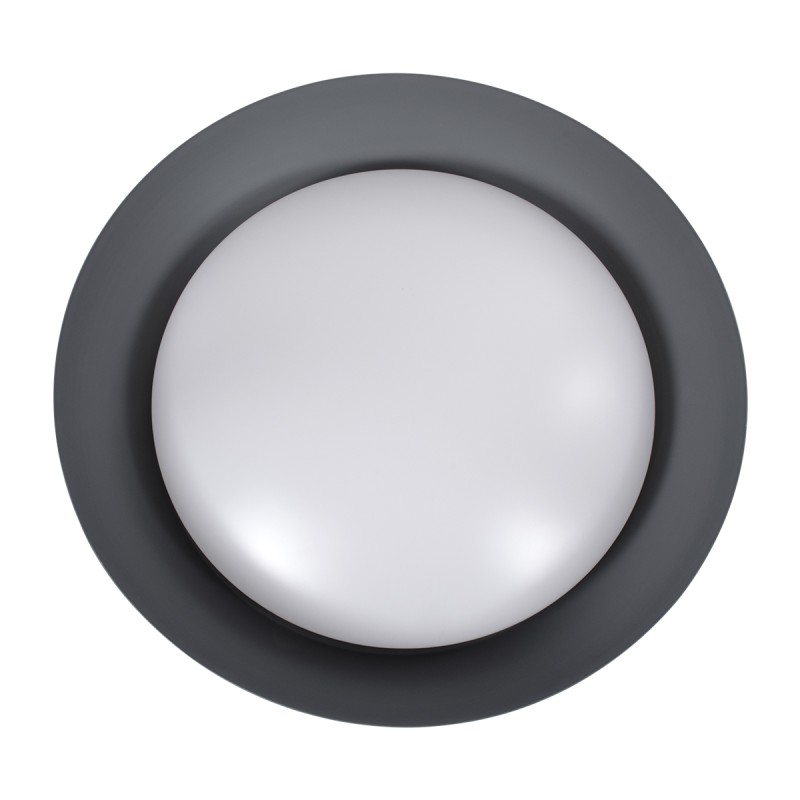 GLOBOSTAR® ANATOLIA 61265 Μοντέρνο Φωτιστικό Οροφής LED 75W 8625lm 120° AC 220-240V IP20 Ρυθμιζόμενο Λευκό CCT με Χειριστήριο από 2700K έως 6000K Dimmable - Lumileds SMD Chip - Γκρι - Μ60 x Π60 x Υ13cm - 3 Χρόνια Εγγύηση