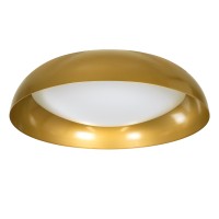 GLOBOSTAR® ANATOLIA 61266 Μοντέρνο Φωτιστικό Οροφής LED 75W 8625lm 120° AC 220-240V IP20 Ρυθμιζόμενο Λευκό CCT με Χειριστήριο από 2700K έως 6000K Dimmable - Lumileds SMD Chip - Χρυσό - Μ60 x Π60 x Υ13cm - 3 Χρόνια Εγγύηση