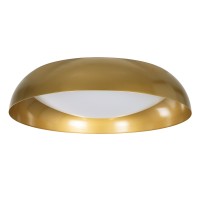 GLOBOSTAR® ANATOLIA 61266 Μοντέρνο Φωτιστικό Οροφής LED 75W 8625lm 120° AC 220-240V IP20 Ρυθμιζόμενο Λευκό CCT με Χειριστήριο από 2700K έως 6000K Dimmable - Lumileds SMD Chip - Χρυσό - Μ60 x Π60 x Υ13cm - 3 Χρόνια Εγγύηση