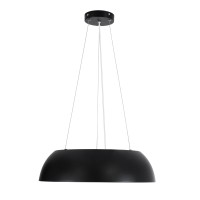 GLOBOSTAR® ANATOLIA 61267 Μοντέρνο Κρεμαστό Φωτιστικό Οροφής LED 60W 6900lm 120° AC 220-240V IP20 Ρυθμιζόμενο Λευκό CCT με Χειριστήριο από 2700K έως 6000K Dimmable - Lumileds SMD Chip - Μαύρο Ματ - Μ43 x Π43 x Υ11cm - 3 Χρόνια Εγγύηση