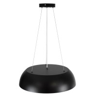 GLOBOSTAR® ANATOLIA 61267 Μοντέρνο Κρεμαστό Φωτιστικό Οροφής LED 60W 6900lm 120° AC 220-240V IP20 Ρυθμιζόμενο Λευκό CCT με Χειριστήριο από 2700K έως 6000K Dimmable - Lumileds SMD Chip - Μαύρο Ματ - Μ43 x Π43 x Υ11cm - 3 Χρόνια Εγγύηση