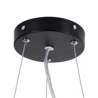 GLOBOSTAR® ANATOLIA 61267 Μοντέρνο Κρεμαστό Φωτιστικό Οροφής LED 60W 6900lm 120° AC 220-240V IP20 Ρυθμιζόμενο Λευκό CCT με Χειριστήριο από 2700K έως 6000K Dimmable - Lumileds SMD Chip - Μαύρο Ματ - Μ43 x Π43 x Υ11cm - 3 Χρόνια Εγγύηση