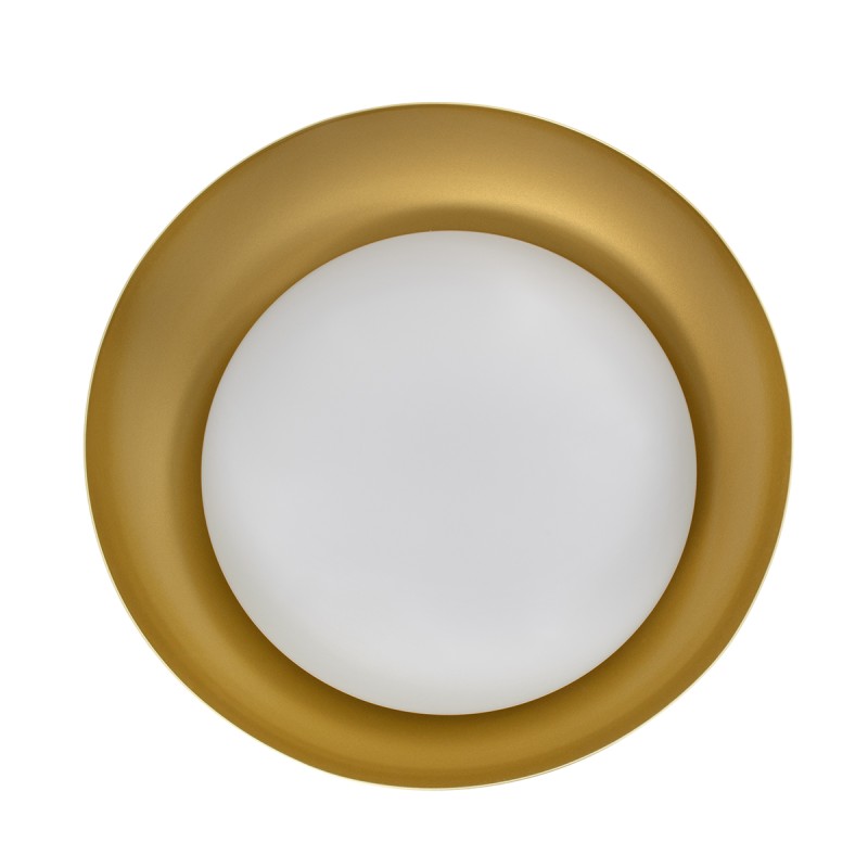 GLOBOSTAR® ANATOLIA 61268 Μοντέρνο Κρεμαστό Φωτιστικό Οροφής LED 60W 6900lm 120° AC 220-240V IP20 Ρυθμιζόμενο Λευκό CCT με Χειριστήριο από 2700K έως 6000K Dimmable - Lumileds SMD Chip - Χρυσό - Μ43 x Π43 x Υ11cm - 3 Χρόνια Εγγύηση