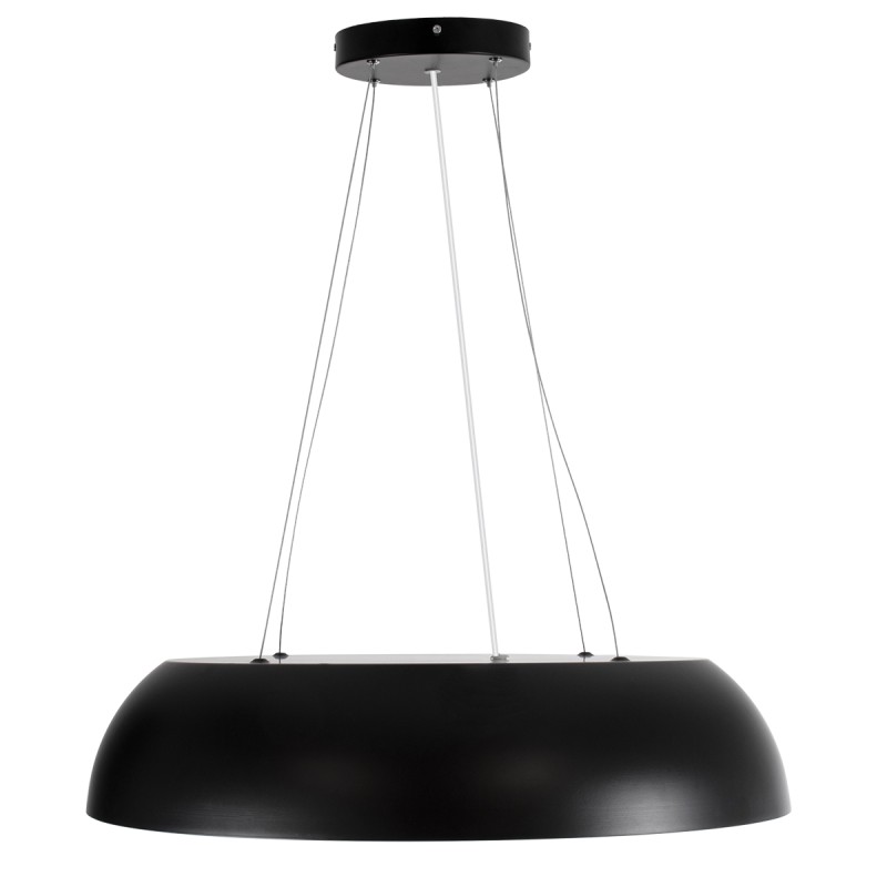 GLOBOSTAR® ANATOLIA 61269 Μοντέρνο Κρεμαστό Φωτιστικό Οροφής LED 75W 8625lm 120° AC 220-240V IP20 Ρυθμιζόμενο Λευκό CCT με Χειριστήριο από 2700K έως 6000K Dimmable - Lumileds SMD Chip - Μαύρο Ματ - Μ60 x Π60 x Υ12.5cm - 3 Χρόνια Εγγύηση