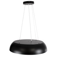 GLOBOSTAR® ANATOLIA 61269 Μοντέρνο Κρεμαστό Φωτιστικό Οροφής LED 75W 8625lm 120° AC 220-240V IP20 Ρυθμιζόμενο Λευκό CCT με Χειριστήριο από 2700K έως 6000K Dimmable - Lumileds SMD Chip - Μαύρο Ματ - Μ60 x Π60 x Υ12.5cm - 3 Χρόνια Εγγύηση