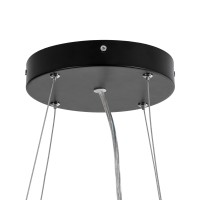 GLOBOSTAR® ANATOLIA 61269 Μοντέρνο Κρεμαστό Φωτιστικό Οροφής LED 75W 8625lm 120° AC 220-240V IP20 Ρυθμιζόμενο Λευκό CCT με Χειριστήριο από 2700K έως 6000K Dimmable - Lumileds SMD Chip - Μαύρο Ματ - Μ60 x Π60 x Υ12.5cm - 3 Χρόνια Εγγύηση