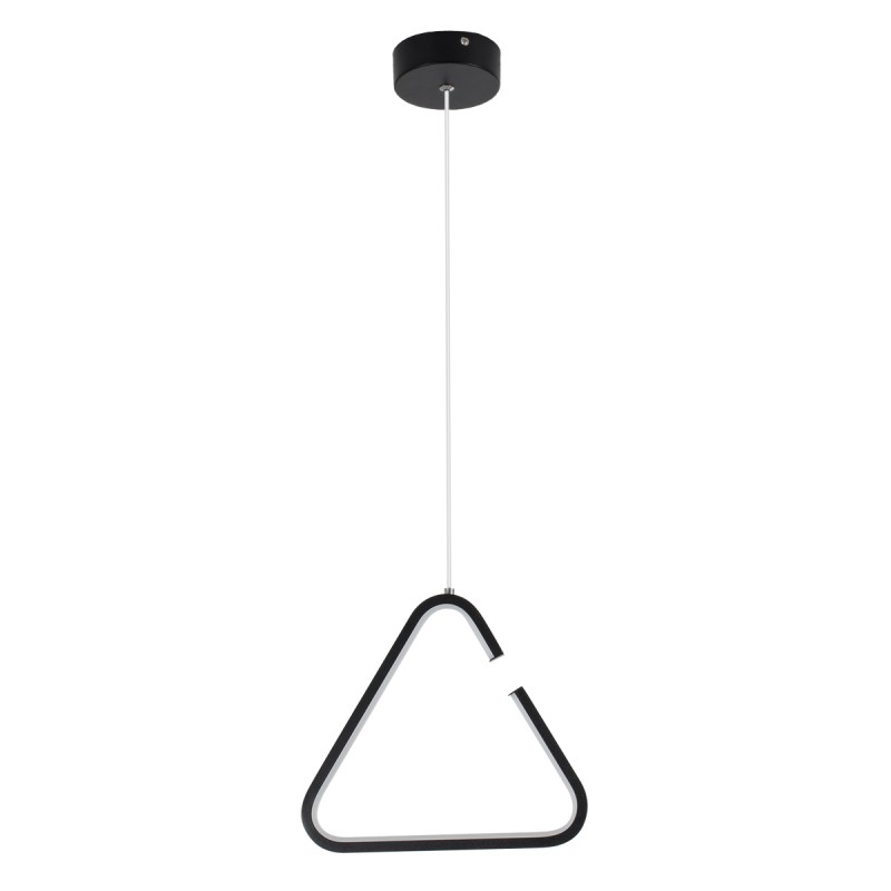 GLOBOSTAR® CEROBA 61307 Μοντέρνο Κρεμαστό Φωτιστικό Οροφής LED 12W 1320lm 360° AC 220-240V IP20 Ρυθμιζόμενο Λευκό CCT με On/Off 2700K/4500K/6000K - Lumileds SMD Chip - Μαύρο Ματ - Μ22 x Π2 x Υ22cm - 3 Χρόνια Εγγύηση