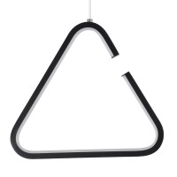 GLOBOSTAR® CEROBA 61307 Μοντέρνο Κρεμαστό Φωτιστικό Οροφής LED 12W 1320lm 360° AC 220-240V IP20 Ρυθμιζόμενο Λευκό CCT με On/Off 2700K/4500K/6000K - Lumileds SMD Chip - Μαύρο Ματ - Μ22 x Π2 x Υ22cm - 3 Χρόνια Εγγύηση