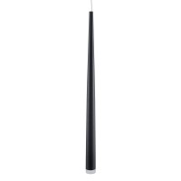GLOBOSTAR® TEARS 61311 Μοντέρνο Κρεμαστό Φωτιστικό Οροφής LED 21W 2310lm 180° AC 220-240V IP20 Ρυθμιζόμενο Λευκό CCT με Χειριστήριο από 2700K έως 6000K Dimmable - Lumileds SMD Chip - Μαύρο Ματ - Μ70 x Π3.2 x Υ60cm - 3 Χρόνια Εγγύηση