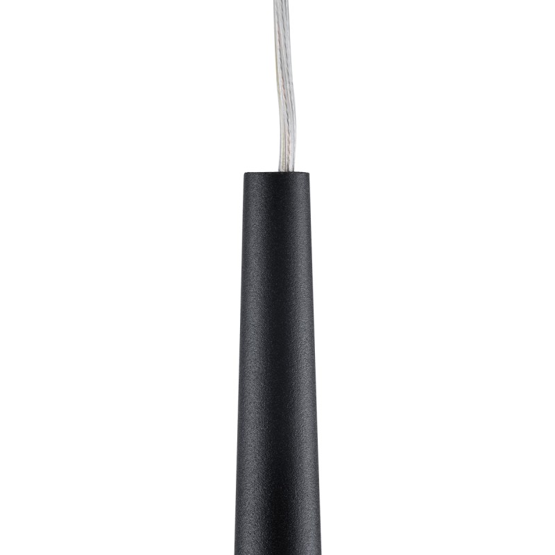 GLOBOSTAR® TEARS 61311 Μοντέρνο Κρεμαστό Φωτιστικό Οροφής LED 21W 2310lm 180° AC 220-240V IP20 Ρυθμιζόμενο Λευκό CCT με Χειριστήριο από 2700K έως 6000K Dimmable - Lumileds SMD Chip - Μαύρο Ματ - Μ70 x Π3.2 x Υ60cm - 3 Χρόνια Εγγύηση